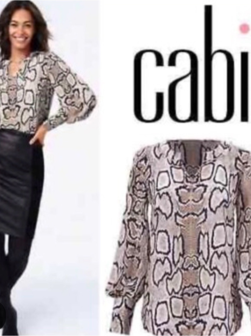 CAbi serpentine blouse #3789
